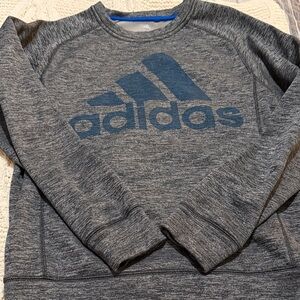 Adidas Men's Dark Gray Crewneck Sweatshirt